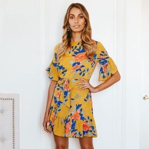 Mean Streets Mustard Dress